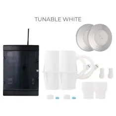 Komplet LED-lys pakke &ndash; Tunable White &ndash; til betonpools (2-pak, luksus rustfri front) - Undervandslys