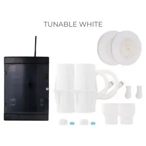 Komplet LED-lys pakke &ndash; Tunable White &ndash; til betonpools (2-pak, standard PVC-front) - 